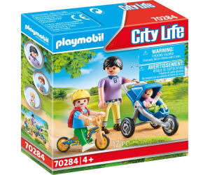 Playmobil ciudad mama con niños