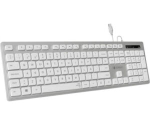 Bluestork BS-KB-MICRO/BT/SP teclado Bluetooth QWERTY Español Plata, Blanco