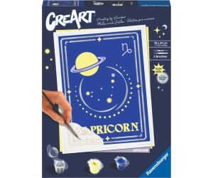 Kit para pintar con números ravensburger creart serie trend d zodiac: capricornio