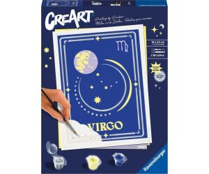Kit para pintar con números ravensburger creart serie trend d zodiac: virgo