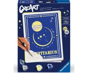 Kit para pintar con números ravensburger creart serie trend d zodiac: sagitario
