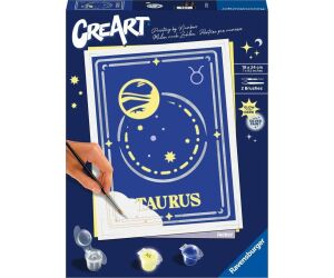 Kit para pintar con números ravensburger creart serie trend d zodiac: tauro
