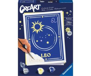 Kit para pintar con números ravensburger creart serie trend d zodiac: leo