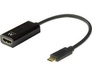 Ewent EW9823 adaptador de cable de vídeo 0,15 m USB Tipo C HDMI tipo A (Estándar) Negro