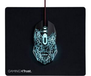 Pack Gaming Trust Gaming 24752/ Ratón Óptico + Alfombrilla