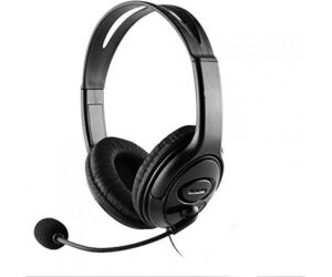 Auriculares Coolbox Coolchat U1 Negro Microfono Alambrico Usb