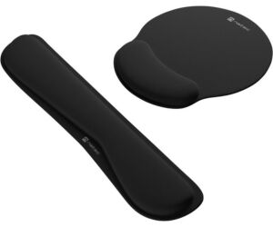 Pack Alfombrilla Y ReposamuÑecas Natec Chipmunk 2-in-1 Ergonom Set Acolchado Bl