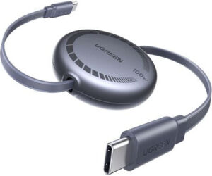 Ugreen Usb-c To Usb-c Pd Fast Charging Retractable Cable 100w Max 1m