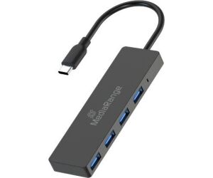 Hub Mediarange Usb-c 4xusb 3.0