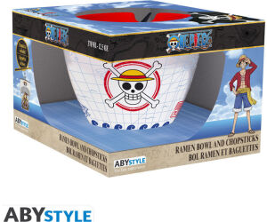 Bowl de ramen con palillos abystyle one piece monkey d. luffy