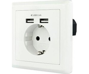 Enchufe nanocable tooq schuko - 2 tomas usb