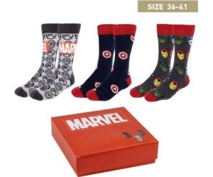 Pack calcetines 3 piezas marvel talla 36 - 41