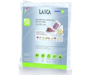 Bolsa para envasar al vacío Laica VT3510/ 25 x 30cm/ 50 bolsas