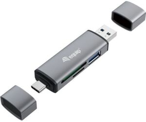 Lector de tarjetas usb tipo a - usb tipo c equip life usb 3.0 - sd - micro sd