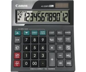 Calculadora canon sobremesa as - 220rts hb 12 digitos gris oscuro
