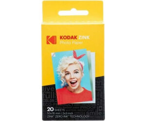 Papel Fotográfico para Cámara Printomatic y STEP Touch Kodak Zink/ 2"x3"/ 20g/ 20 Hojas
