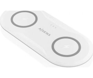 Base de carga Inalámbrica Aisens ASCH-15W2WC059-W/ 15W/ Blanco