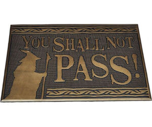 Felpudo caucho pyramid el señor de los anillos you shall not pass