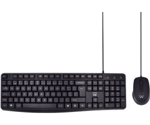 Combo Teclado Raton Ewent Portugues Escritura Silenciosausb Negro