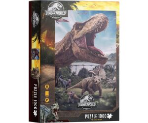 Puzzle 1000 poster compo rex jurassic world