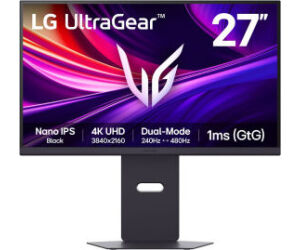 Monitor Gaming LG UltraGear 27G850A-B 27"/ 4K/ 1ms/ 240Hz/ IPS/ Regulable en altura/ Morado Grisáceo