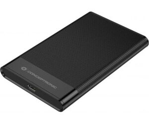 Caja externa 2.5 pulgadas usb - c conceptronic dante06b hasta 6gbs de 7mm hasta 9.5mm