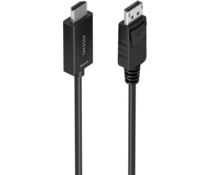 Cable Conversor Aisens A125-0893/ DisplayPort Macho - HDMI 4K Macho/ 1.5m/ Negro