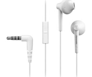 Auriculares Intrauditivos Panasonic RP-TCM55/ con Micrófono/ Jack 3.5/ Blancos