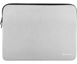 Funda de neopreno phoenix para tablet o portátil 14 pulgadas interior terciopelo gris