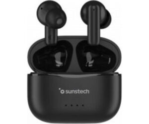 Auriculares Bluetooth Sunstech WAVEPODSBK con estuche de carga/ Autonomía 4.5h/ Negros