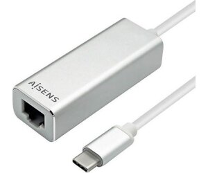 Adaptador USB Tipo-C - RJ45 Aisens A109-0341/ 1000Mbps