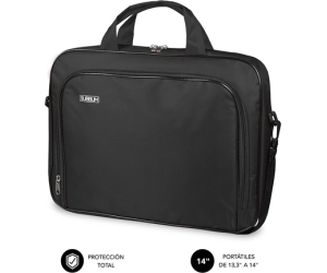 SUBBLIM MaletÃ­n Ordenador Oxford Laptop Bag 13,3"-14" Black