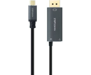 Nanocable Cable USB-C/M-DP/M+USB-C/H PD 1.8M
