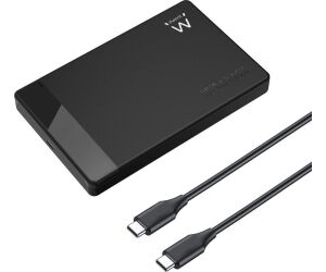 Caja disco duro ewent ew7073 2.5 pulgadas usb tipo c negro