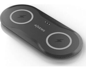 Cargador Aisens Inalambrico Usb-c 15w 2 En 1 Movil Auriculares Negro