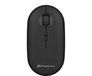 Phoenix rebble ratón inalambrico bluetooth y 2.4 ghz hasta 3 dispositivos con receptor usb clic silencioso para portátil notebook pc chomebook mac color negro
