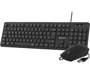 SUBBLIM Teclado ErgonÃ³mico y ratÃ³n Combo Business Slim Silencioso con cable USB