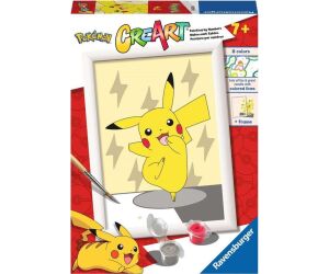 Kit para pintar con números ravensburger creart serie e pokemon: pikachu
