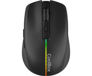 Coolbox Gaming Ratón  W01 1600DPI Inalámbrico Negr