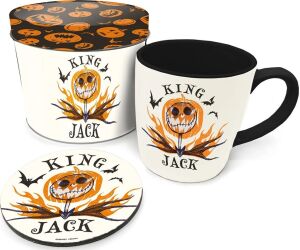 Set de taza posavasos + lata pyramid pesadilla antes de navidad