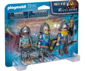 Playmobil set de 3 caballeros de novelmore