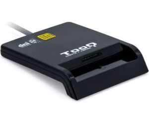 Lector de DNI TooQ TQR-211B/ USB Tipo-C/ Negro
