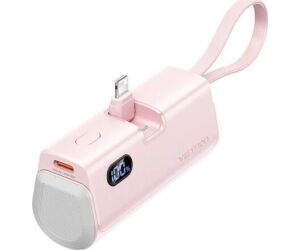 Powerbank 4800mAh Vention FHRP0/ 22.5W/ Rosa