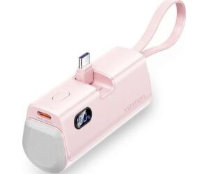 Powerbank 4800mAh Vention FHQP0/ 22.5W/ Rosa