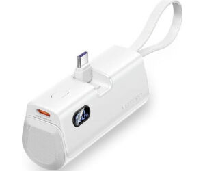 Powerbank 4800mAh Vention FHQW0/ 22.5W/ Blanca
