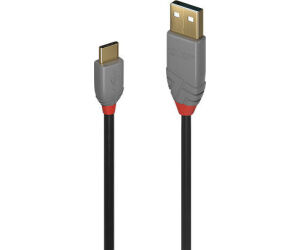 Lindy 36888 cable USB USB 2.0 3 m USB A USB C Negro, Gris
