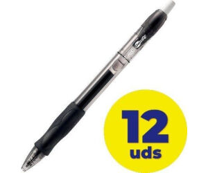 Caja de Bolígrafos de Tinta de Gel Bic Gelocity 526275/ 12 unidades/ Negros