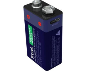 Pilas 6LR61 Trust 25745/ 9V/ Recargables