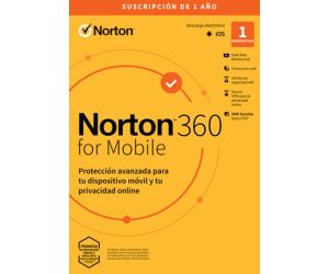 Antivirus norton 360 mobile español 1 usuario 1 dispositivo 1 año esd electronica rsp drmkey gum ftp