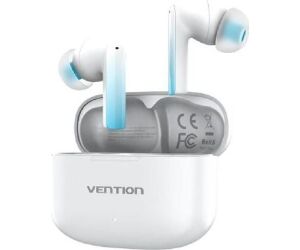 Auriculares Bluetooth Vention ELF E04 NBIW0 con estuche de carga/ Autonomía 6h/ Blancos
